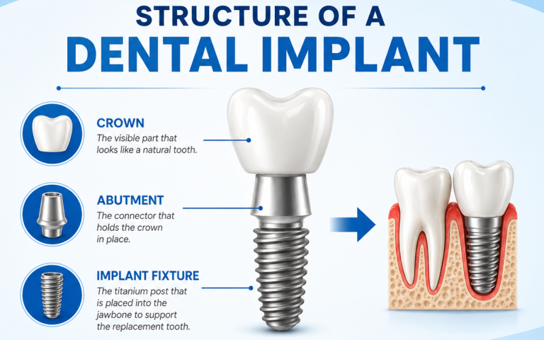 Structure of a dental implant